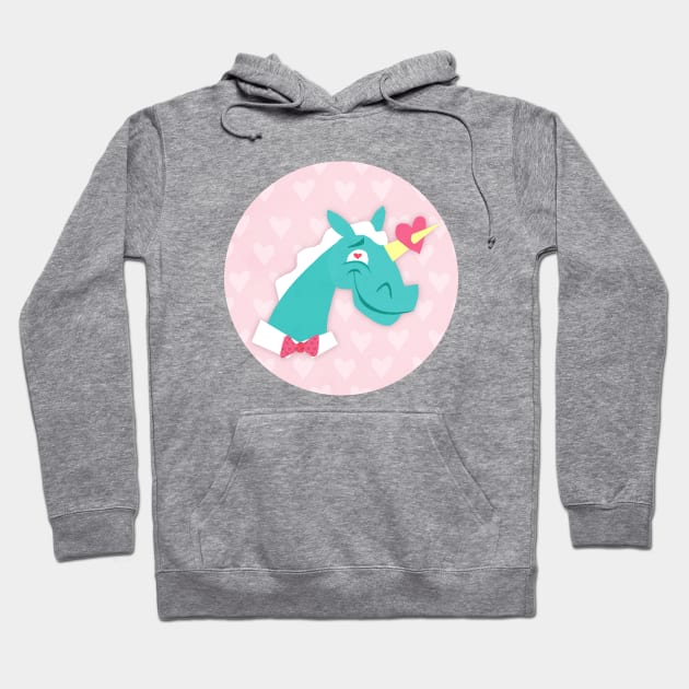 Unicorn Struck by Love Hoodie by Thatssounicorny